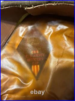 ORIGINAL WWII WW2 US Army Air Force Visor Crusher Cap Hat