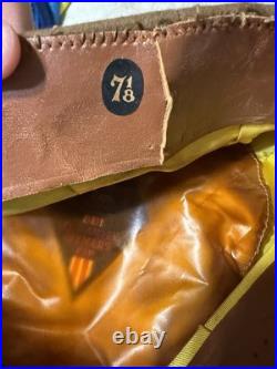 ORIGINAL WWII WW2 US Army Air Force Visor Crusher Cap Hat