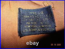 Official 1980's Reissue US Army Air Force A-2 Leather Flight Jacket Avirex