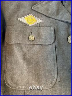 Org WWII US Army Air Forces Staff Sergeant Service Coat Named Twete 39R AAF