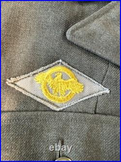 Org WWII US Army Air Forces Staff Sergeant Service Coat Named Twete 39R AAF