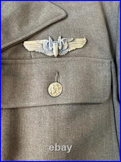 Org WWII US Army Air Forces Staff Sergeant Service Coat Named Twete 39R AAF