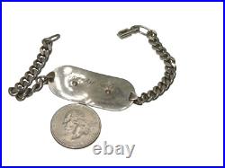 Orig. WWII US Army Air Force WOMEN's Pilot Wings ID Bracelet CA11