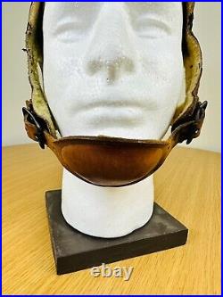 Original 1940's WWII US Army Air Force Pilot's Type B-5 Leather Flying Helmet