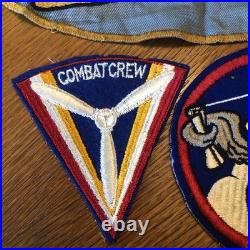 Original 8-pc WWII Army Air Forces Patch Lot Jacket Squadron With41st AD NICE