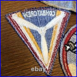 Original 8-pc WWII Army Air Forces Patch Lot Jacket Squadron With41st AD NICE