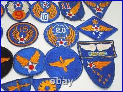 Original Collection Lot of WWII US Army Air Force Patches Insignia SSI AAF