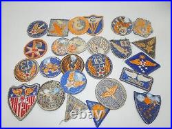 Original Collection Lot of WWII US Army Air Force Patches Insignia SSI AAF