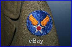 Original Early WW2 U. S. Army Air Forces Aviation Cadets OD Wool Overcoat, 1942 d