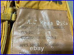 Original Post-WWII Korean War US Army Air Force Pilot B-5 Life Vest-dated 1949