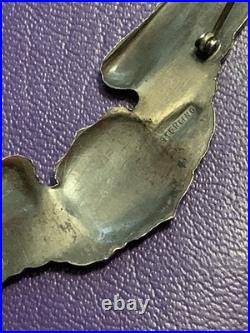 Original Sterling WWII US Army Air Force Pilot Aviator Wings Pin