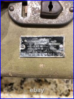 Original U. S. WW II Army Air Force A-12 Aircraft Bubble Sextant with Case