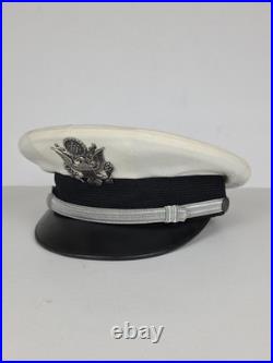Original U. S. WWII Army Air Force Officer Crusher Cap White Cover