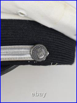 Original U. S. WWII Army Air Force Officer Crusher Cap White Cover