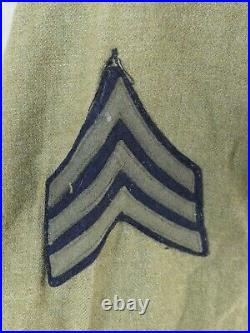 Original US ARMY WW2 Feldhemd SHIRT M-1937 UNIFORM HEMD 9th Air Force Sergeant