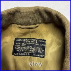 Original US Army Air Force's WW II Type B-14 Enlisted Men's Flight Coat Size 36