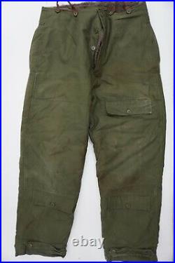 Original US WWII Army Air Force Type A-10 Winter Flight Trousers Size 38