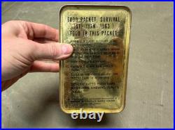 Original Vietnam War Us Army Air Force Emergency Seald Survival Food Packet-1963