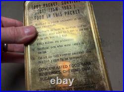 Original Vietnam War Us Army Air Force Emergency Seald Survival Food Packet-1963