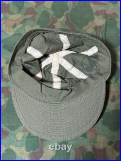 Original Vintage WWII U. S. Army Air Force A3 Mechanic HBT Cap Size 7