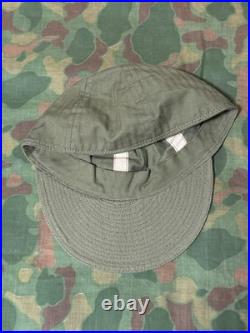 Original Vintage WWII U. S. Army Air Force A3 Mechanic HBT Cap Size 7