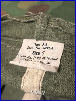 Original Vintage WWII U. S. Army Air Force A3 Mechanic HBT Cap Size 7