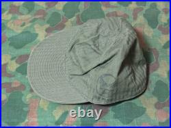 Original Vintage WWII U. S. Army Air Force A3 Mechanic HBT Cap Size 7