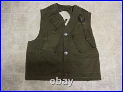 Original Vintage Ww2 40s U. S Army Air Force Emergency Sustenance Vest C1 Nylon