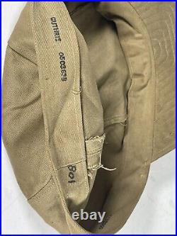 Original WW2 CBI Theater Made USAAF B-1 Flying Cap Style Hat US Army Air Force