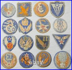 Original WW2 Complete Set Lot of 16 AIR FORCE USAAF US Army Shoulder Patch WWII