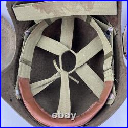 Original WW2 Steel M-3 Flak Helmet US Army Air Force USAAF AAF good condition