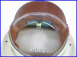 Original WW2 Tan Top US Army Air Force Officer Visor Cap with Eagle USAAF