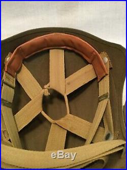 Original WW2 U. S. Army Air Forces (AAF) M5 Flak Helmet with Liner, Excellent