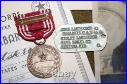 Original WW2 U. S. Army Air Forces Identified (Named) Medal Dog Tag & Paper Group