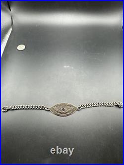 Original WW2 US Army Air Force AAF Flight Instructor Bracelet Geo Warner 8-34