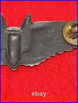 Original WW2 US Army Air Force Aerial Gunner And Pilot Wings 3 Pin Sterling Set
