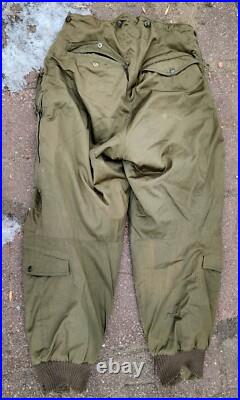 Original WW2 US Army Air Force Type A-11-A Flight Pants Lined 1944 USA Sz 32