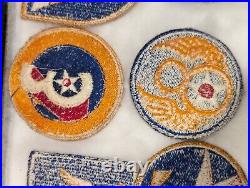 Original WW2 WWII USAAF US Army Air Force Patches 9th 1st 8th 20th cadet bomber