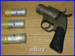 Original WWII M8 Flare Launcher Used by U. S. Army Air Force with 3 Flares