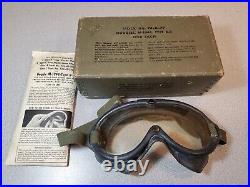 Original WWII Polaroid U. S. Army Air Force Flying Goggles AAF B-8 in Box, M-1944