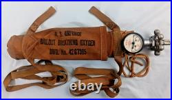Original WWII U. S. Army Air Forces Bailout Breathing Oxygen Bottle H-1 Feb 44