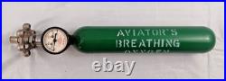 Original WWII U. S. Army Air Forces Bailout Breathing Oxygen Bottle H-1 Feb 44