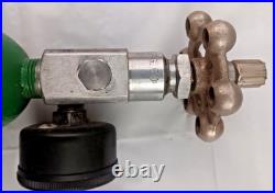 Original WWII U. S. Army Air Forces Bailout Breathing Oxygen Bottle H-1 Feb 44