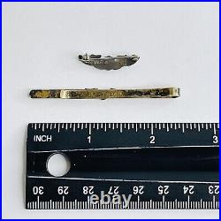 Original WWII US Army Air Corps Force Pilot Sterling 1 925 Wings and Tie Clip
