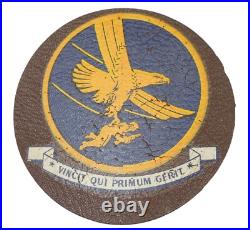 Original WWII US Army Air Force Airborne Troop Carrier Leather Sqdn Patch A104