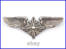 Original WWII US Army Air Force Flight Engineer Wings 3 Sterling