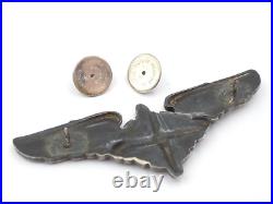 Original WWII US Army Air Force Flight Engineer Wings 3 Sterling