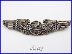 Original WWII US Army Air Force Navigator Wings 3 Sterling Silver Balfour