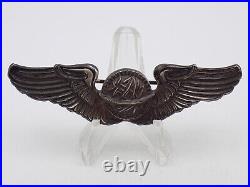 Original WWII US Army Air Force Navigator Wings 3 Sterling Silver NS Meyer