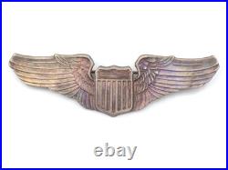 Original WWII US Army Air Force Pilot 3 Wings AmCraft Snowflake Back